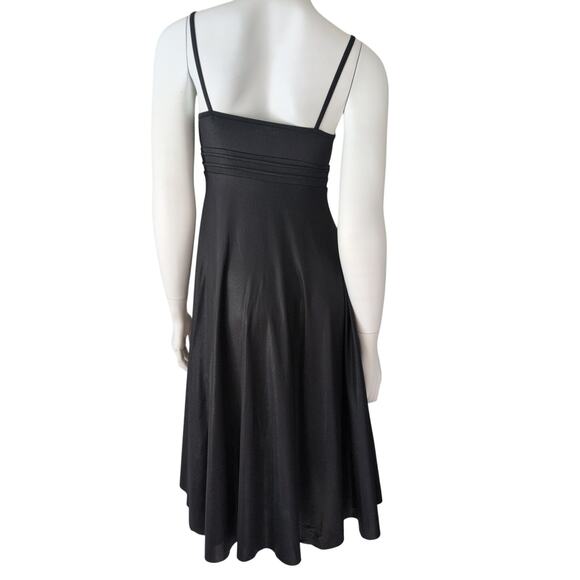 Sansha Black Ballet Dance Dress Women Size 4 Ruched Empire Balletcore Leotard - Picture 2 of 5